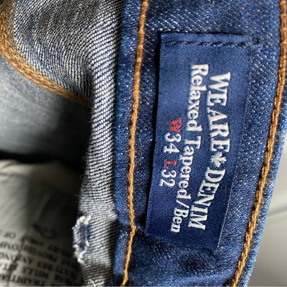 Buffalo Blue Straight Jeans Authentic Denim - Picture 14 of 16